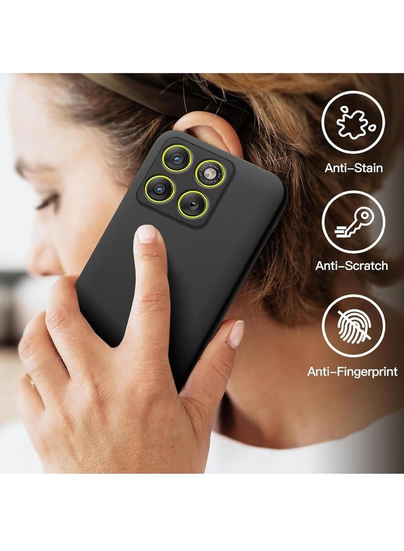 Case for Motorola Edge 70 Soft Silicone TPU Case Cover Matte Black Protective Rubber Slim Fit Drop Protection Designed for Moto Edge 70 - Image 3